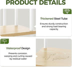 Bamworld Plant Stand Indoor, Corner 4 Tier Metal Plant Shelf - Image 5