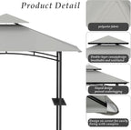 Grill Gazebo Replacement Top, 5 * 8 Outdoor BBQ Top Cover, Double Layer BBQ - Image 4