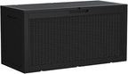 Devoko 95 Gallon Deck Box Large Resin Outdoor Storage Box, Waterproof and UV by DEVOKO