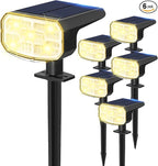 DAMINY Solar Spotlights Waterproof IP65, Auto On/Off, 3000K 2 Lighting Modes by DAMINY