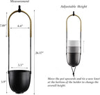 Metal Hanging Planter for Indoor Outdoor Plants Wall and Ceiling Hanging Flower - Image 5