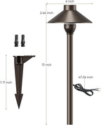 PARTPHONER Low Voltage Landscape Lighting 12-Pack, Aluminum 12V Pathway Lights - Image 7
