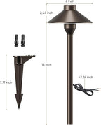 PARTPHONER Low Voltage Landscape Lighting 6-Pack, Aluminum 12V Pathway Lights - Image 7