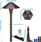 LEONLITE 5CCT Low Voltage Pathway Lights, LED Landscape Path Lights, - Image 8