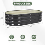 1MORE Galvanized Raised Garden Bed- Planter Garden Boxes Outdoor, Raised Beds - Image 8