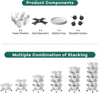 Strawberry Vertical Planters 5 Tiered, Stacking Tower Garden, Stackable Herb - Image 7