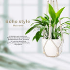 3 Pack Macrame Plant Hanger, Hanging Plant Holder, Boho Home Decor Hanging - Image 5
