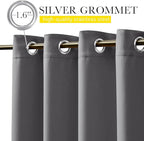 NICETOWN 2 Panels Blackout Weighted Outdoor Curtains - Image 6