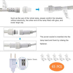 150ft LED Rope Lights Outdoor, 1080 LED Connectable and Flexible Tube Lights - Image 6
