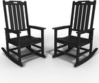Oversized Rocking Chair Set of 2, Outdoor Rocking Chair by THOEOE