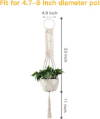 Cuttte Macrame Plant Hanger, Indoor Outdoor Hanging Planter Basket, Hanging - Image 2