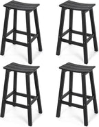 Stoog All-Weather Bar Stools Set of 4, Low Maintenance, by Stoog