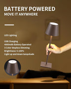 KDG 2 Pack Cordless Table Lamp, Portable LED Desk Lamp, 4000mAh Battery Operated - Image 4