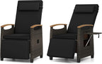 RELAX4LIFE Rattan Outdoor Recliner Chair by RELAX4LIFE