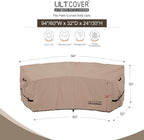 ULTCOVER Patio Curved Sofa Cover Waterproof - Image 2