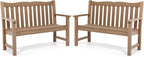 Stoog Outdoor Benches Set of 2, 2-Person Poly Lumber Garden Bench by Stoog