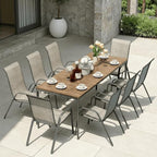 MAMIZO Patio Dining Chairs, Stackable All Weather Teslin Chair, Heavy Duty - Image 9
