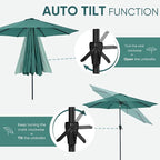 Tempera Patio Market Outdoor Table Umbrella - Image 6