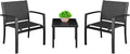 Homall 3 Pieces Patio Furniture Set Outdoor Patio Conversation Textilene Bistro by Homall