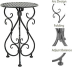 Metal Plant Stands 2 Pack, Heavy Duty Plant Pedestal 17" Tall, Single Flower - Image 6