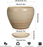 Planter 8 Inch - Indoor/Outdoor Ceramic Plant Pot - Image 3