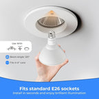 10 Pack PAR38 LED Flood Light Bulbs Outdoor, 100W Equivalent, Daylight White - Image 5