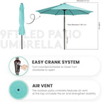 JEAREY 9FT Outdoor Patio Umbrella - Image 8