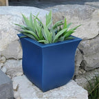 Mayne 5873-NB Polyethylene Planter, Neptune Blue 16x16 - Image 3