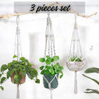 3 Pack Macrame Plant Hanger Indoor Hanging Planter - Image 5