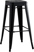AC Pacific 30” Metal Backless Barstool Set of 2 – Country Rustic Style - Image 4