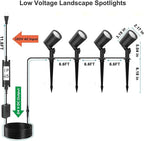SUNTHIN 8 Pack 36W Smart Landscape Lights, RGBW Color Changing Landscape Lights - Image 7