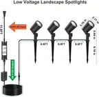 SUNTHIN 4 Pack Smart Landscape Lights, RGBW Color Changing Landscape Lights - Image 2