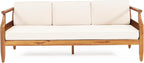 Christopher Knight Home Aston Outdoor 3 Seater Sofa, Upholstered Cushion Couch - Image 5