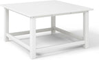 WestinTrends Malibu Low Outdoor HDPE Square Patio Coffee Table - Image 7