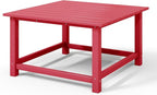 WestinTrends Malibu Low Outdoor HDPE Square Patio Coffee Table - Image 9