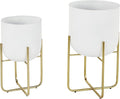 Deco 79 Metal Indoor Outdoor Planter Large Planter Pot by Deco79
