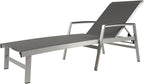 Christopher Knight Home Patio Aluminum Chaise Lounge, Adjustable Mesh Chaise - Image 4