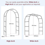 Garden Arch Trellis Metal Garden Arbor - Image 2