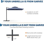 Garvee 4Pcs Patio Umbrella Base 330LB Capacity Heavy Weight Stand Umbrella Stand - Image 3