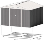 Patiowell 10 x 8 FT Outdoor Storage Shed - Image 7