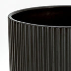 Amazon Basics Fluted Ceramic Round Planter - Image 3