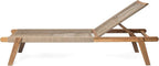 Christopher Knight Home Set of 2 Outdoor Patio Wood Adjustable Chaise Lounges - Image 8