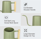 Watering Can Indoor Plants, 35 oz/1000 ml Metal Stainless Steel Watering Can Pot - Image 4