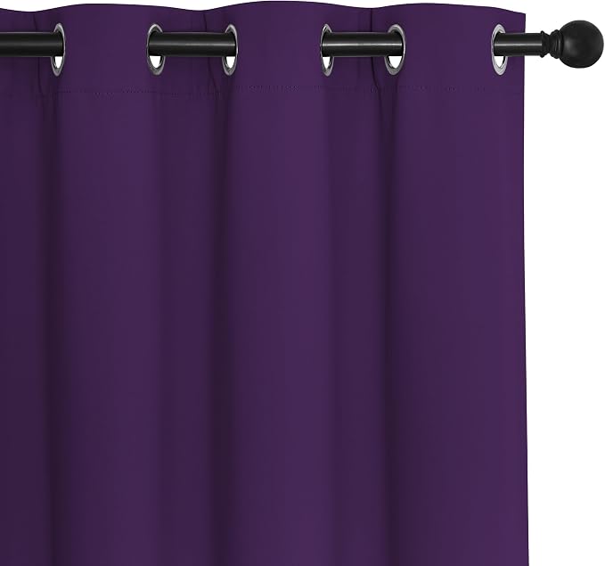 NICETOWN Blackout Sliding Door Curtains 84 Inch Length, Extra Wide Room Divider - Image 7