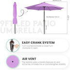 JEAREY 9FT Outdoor Patio Umbrella - Image 3