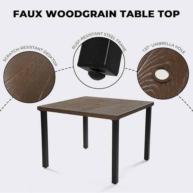 Grand patio 5-Piece Patio Dining Set - Image 5
