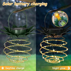 2 Pack Outdoor Solar Hanging Lantern Lights - Image 4