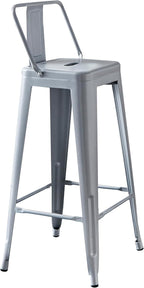 AC Pacific 30” Metal Barstool Set of 2 – Country Rustic Style - Image 3