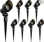 Malibu 8 Pack Low Voltage Spotlights Outdoor Landscape Lighting 20W 145 Lumens by Unknown