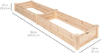 Best Choice Products 8x2ft Outdoor Wooden Raised Garden Bed Planter - Image 7